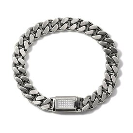 腕時計 ブローバ メンズ Bulova Men's Classic Stainless Steel Chain Link Bracelet with Diamond Accented Clasp, Size: Large, Style: J96B031L腕時計 ブローバ メンズ