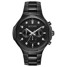 腕時計 ブローバ メンズ Bulova Classic Chronograph Mens Watch, Stainless Steel Diamond , Black (Model: 98D147)腕時計 ブローバ メンズ