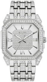 腕時計 ブローバ メンズ Bulova Octava Crystal Accent and Stainless Steel Bracelet Watch | 40mm | 96A285腕時計 ブローバ メンズ