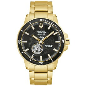 腕時計 ブローバ メンズ Bulova Marine Star Automatic Gold-Tone Bracelet Watch | 45mm | 97A174腕時計 ブローバ メンズ