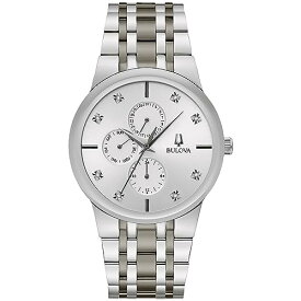 腕時計 ブローバ メンズ Bulova Men's Modern Two Tone Stainless Steel Diamond Quartz Watch, Gray Dial, 40mm Style: 98D185腕時計 ブローバ メンズ