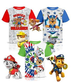 Tシャツ キャラクター ファッション トップス 海外モデル Paw Patrol Graphic T-Shirts (3 Pack) Rubble, Chase & Marshall Character Outfit Toddlers Birthday Boys 2T B-Gy/Rd-Gy/Gn-W SSTシャツ キャラクター ファッション トップス 海外モデル