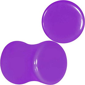 ボディキャンディー ピアス アメリカ 日本未発売 ブランド Body Candy Womens 0G 2PC Lightweight Purple Acrylic Saddle Plugs Double Flare Plug Ear Plug Gauges 8mmボディキャンディー ピアス アメリカ 日本未発売 ブランド