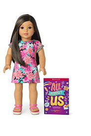 アメリカンガールドール 赤ちゃん おままごと ベビー人形 American Girl Truly Me 18-inch Doll #124 with Brown Eyes, Black-Brown Hair, Lt-to-Med Skin, T-shirt Dress, For Ages 6+アメリカンガールドール 赤ちゃん おままごと ベビー人形