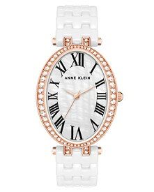 腕時計 アンクライン レディース Anne Klein Women's Premium Crystal Accented Ceramic Bracelet Watch, AK/3900腕時計 アンクライン レディース