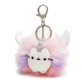 ガンド GUND ぬいぐるみ リアル お世話 GUND Pusheen Super Pusheenicorn Unicorn Cat Plush Pom Deluxe Keychain, 4"ガンド GUND ぬいぐるみ リアル お世話