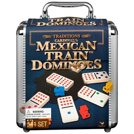 ボードゲーム 英語 アメリカ 海外ゲーム Mexican Train Dominoes Set Tile Board Game in Aluminum Carry Case Games with Colorful Trains for Family Game Night, for Adults and Kids Ages 8 and Upボードゲーム 英語 アメリカ 海外ゲーム