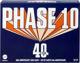 ボードゲーム 英語 アメリカ 海外ゲーム Mattel Games Phase 10 Card Game 40th Anniversary Edition, Family Game for Adults & Kids, Rummy-Style Play in Tin Storage Boxボードゲーム 英語 アメリカ 海外ゲーム