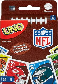 ボードゲーム 英語 アメリカ 海外ゲーム Mattel Games UNO NFL Card Game for Kids & Adults, Travel Game with NFL Team Logos & Special Rule in Storage Tin Box (Amazon Exclusive)ボードゲーム 英語 アメリカ 海外ゲーム