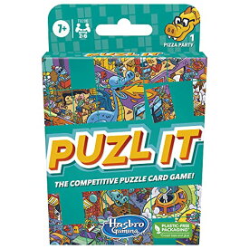 ボードゲーム 英語 アメリカ 海外ゲーム Hasbro Gaming Puzl It Game, Competitive Puzzle Card Game for Ages 7 and Up, Kids Game, Family Game for 2 to 6 Players, Pizza Party Theme, Puzzle Gamesボードゲーム 英語 アメリカ 海外ゲーム