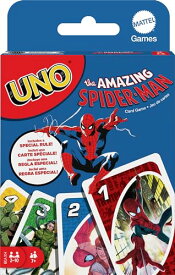 ボードゲーム 英語 アメリカ 海外ゲーム Mattel Games UNO The Amazing Spider-Man Card Game in Storage & Travel Tin for Kids, Adults & Family with Deck & Special Rule (Amazon Exclusive)ボードゲーム 英語 アメリカ 海外ゲーム