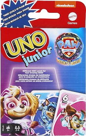 ボードゲーム 英語 アメリカ 海外ゲーム Mattel Games UNO Junior Paw Patrol: The Mighty Movie Kids Card Game for Family Night Featuring 3 Levels of Playボードゲーム 英語 アメリカ 海外ゲーム