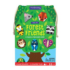 ボードゲーム 英語 アメリカ 海外ゲーム Mudpuppy Find The Forest Friends Game from Bingo with a Twist, Includes 16 Shaped Tiles, 4 Gameboards, Fabric Bag & Instructions, Perfect for Game Nights on The Go!, 2-4 Playボードゲーム 英語 アメリカ 海外ゲーム