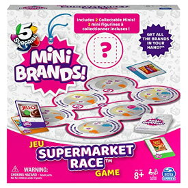 ボードゲーム 英語 アメリカ 海外ゲーム Spin Master 6063724 Surprise Mini Brands Supermarket Race Board Game 5-Piece Set with 2 Collectible Moversボードゲーム 英語 アメリカ 海外ゲーム