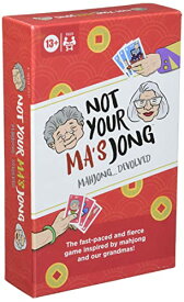 ボードゲーム 英語 アメリカ 海外ゲーム Hasbro Gaming Not Your Ma's Jong, A Fast-Paced Card Game for 3-4 Players Inspired by Mahjong and 2 Grandmas, Fun Family Party Game, Ages 13+ボードゲーム 英語 アメリカ 海外ゲーム