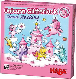 ボードゲーム 英語 アメリカ 海外ゲーム HABA Unicorn Glitterluck Cloud Stacking - A Cooperative Roll & Move Dexterity Game for Ages 4 and Up (Made in Germany)ボードゲーム 英語 アメリカ 海外ゲーム