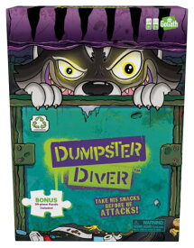 ボードゲーム 英語 アメリカ 海外ゲーム Goliath Dumpster Diver Game w/ 24pc Puzzle - Take Raccoon's Snacks Before His Paw Jumps Out to Defend His Goodies - Includes 24-Piece Puzzleボードゲーム 英語 アメリカ 海外ゲーム