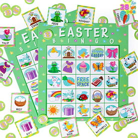 ボードゲーム 英語 アメリカ 海外ゲーム JOYIN 28 Players Easter Bingo Cards (5x5) for Easter Party Goodies Games, Kids School Classroom Gift, Indoor Family Activities, Basket Filler Stuffers.ボードゲーム 英語 アメリカ 海外ゲーム