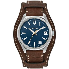 腕時計 ブローバ メンズ Bulova Marc Anthony Sport Strap Quartz Watch, Stainless Steel, Sapphire Crystal, Blue and Brown腕時計 ブローバ メンズ