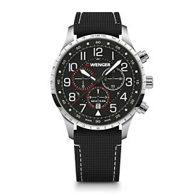 腕時計 ウェンガー スイス メンズ 腕時計 Wenger Attitude Wristwatch, Black (BK Silicone), Modern腕時計 ウェンガー スイス メンズ 腕時計