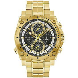腕時計 ブローバ メンズ Bulova Men's Icon High Performance Quartz Chronograph Gold Stainless Steel Watch, Black Dial Style: 97B218腕時計 ブローバ メンズ