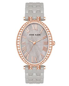 腕時計 アンクライン レディース Anne Klein Women's Premium Crystal Accented Ceramic Bracelet Watch, AK/3900腕時計 アンクライン レディース