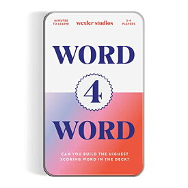 ボードゲーム 英語 アメリカ 海外ゲーム Galison Wexler Studios Word 4 Word ? Fun Spelling Card Game for Adults and Kids Perfect for Travel and Family Game Night, 2-4 Playersボードゲーム 英語 アメリカ 海外ゲーム