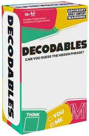 ボードゲーム 英語 アメリカ 海外ゲーム Spin Master Games Decodables ? A Hysterical Adult Party Game, Hidden Phrase Card Game for Bachelorette Parties, College, Birthdays, & More, for Ages 18+ボードゲーム 英語 アメリカ 海外ゲーム