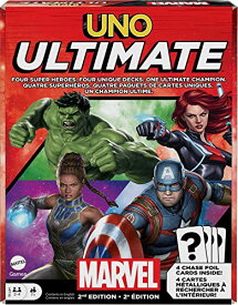 ボードゲーム 英語 アメリカ 海外ゲーム Mattel Games UNO Ultimate Marvel Card Game with 4 Character Decks, 4 Collectible Foil Cards & Special Rules, 2-4 Players, 2nd Editionボードゲーム 英語 アメリカ 海外ゲーム