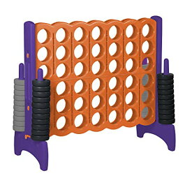 ボードゲーム 英語 アメリカ 海外ゲーム ECR4Kids Jumbo 4-To-Score Giant Game Set - Oversized 4-In-A-Row Fun for Kids, Adults and Families - Indoors/Outdoor Yard Play - 4 Feet Tall - Orange and Purpleボードゲーム 英語 アメリカ 海外ゲーム
