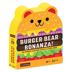 ボードゲーム 英語 アメリカ 海外ゲーム Mudpuppy Burger Bear Bonanza Game from Match, Stack & Steal Toppings to Build Burger Bears, Includes 64 Cards, 36 French Fry Tiles & Instructions, Perfect for 2-4 Players, Agボードゲーム 英語 アメリカ 海外ゲーム