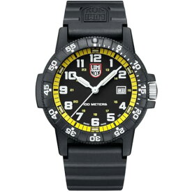 腕時計 ルミノックス アメリカ海軍SEAL部隊 ミリタリーウォッチ メンズ Luminox Leatherback SEA Turtle Giant Outdoor Watch, 44 mm | Black|White|Yellow | 10ATM腕時計 ルミノックス アメリカ海軍SEAL部隊 ミリタリーウォッチ メンズ