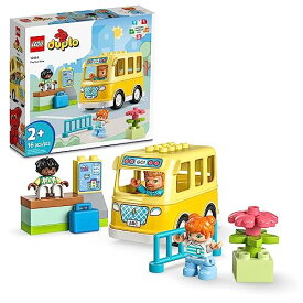 レゴ LEGO DUPLO Town Bus Ride 10988 Educational STEM Building Toy Set for Preschool Kids, Boys, Girls Ages 2+, Hands on Learning About Catching The Bus to Day Care and Making Friendsレゴ