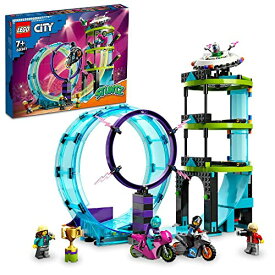 レゴ LEGO City 60361 Ultimate Stunt Challenge Toy Blocks, Present, Vehicle, Glue, Boys, Girls, Ages 7 and Upレゴ