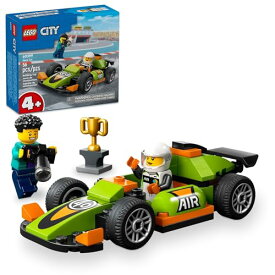 レゴ LEGO City Green Race Car Toy, Classic-Style Racing Vehicle, Small Toy Gift for Kids, Building Kit for Boys and Girls Ages 4 and Up, Photographer and Driver Minifigures, 60399レゴ