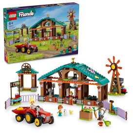 レゴ LEGO Friends Farm Animal Sanctuary and Tractor Toy, Gift Idea for Kids, Girls and Boys Ages 6 and Up, Farm Toy Playset with 3 Mini-Doll Characters and 5 Farm Animal Toys Including a Baby Cow, 42617レゴ