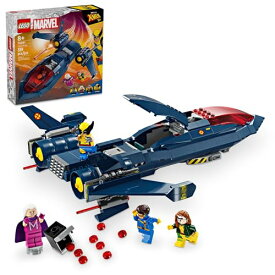 レゴ LEGO Marvel X-Men X-Jet Toy Plane Model Building Kit, Disney Plus Inspired X-Men Building Toy for Kids with 4 Marvel Minifigures, Gift for Marvel Fans, Boys and Girls Ages 8 and Up, 76281レゴ