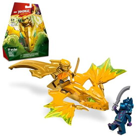 レゴ LEGO NINJAGO Arin’s Rising Dragon Strike Toy, Ninja Action Figure Playset with Arin Minifigure, Building Ninja Battle Toy Set for Kids, Gift Idea for Boys and Girls Aged 6 Years Old and Up, 71803レゴ