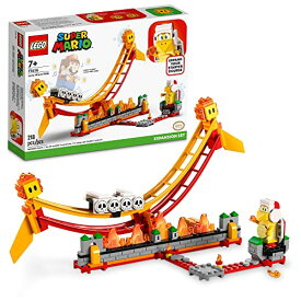 レゴ LEGO Super Mario Lava Wave Ride Expansion Set 71416, with Fire Bro and 2 Lava Bubbles Figures, Collectible Toy to Combine with a Starter Course Gameレゴ