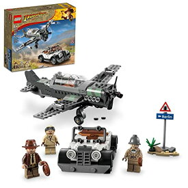 レゴ LEGO Indiana Jones and the Last Crusade Fighter Plane Chase 77012 Building Set, Featuring a Buildable Car Airplane Toy, 3 Minifigures Including Jones, Birthday Gift for Kids 8-12 Years Oldレゴ