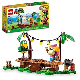 レゴ LEGO Super Mario Dixie Kong’s Jungle Jam Expansion Set 71421, Super Mario Gift Set for Boys and Girls Ages 7-9, Buildable Toy Game Featuring 2 Brick Built Super Mario Figures with Musical Accessoriesレゴ