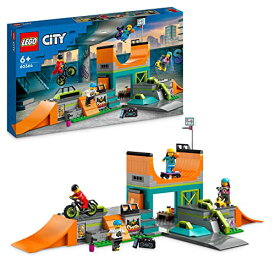 レゴ LEGO 60364 City Urban Skatepark, with BMX Bike, Skateboard, Scooter, Inline Skates and 4 Minifigures to Make Stunts, Toy for Children from 6 Years, Set 2023レゴ