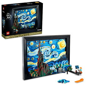 レゴ LEGO Ideas Vincent Van Gogh The Starry Night, Unique 3D Wall Art for Home D?cor or Table Display with Artist Minifigure, Creative Building Crafts Set for Adults, 21333レゴ