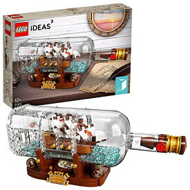 レゴ LEGO 21313 Ideas Ship in Bottle Construction Set, Brick-built Bottle and Stand, Creative Building Playsetレゴ