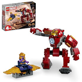 レゴ LEGO 76263 Marvel Iron Man Hulkbuster vs. Thanos Set for Children from 4 Years, Superhero Action Based on Avengers: Infinity War, with Buildable Action Figure, Toy Plane and 2 Mini Figuresレゴ