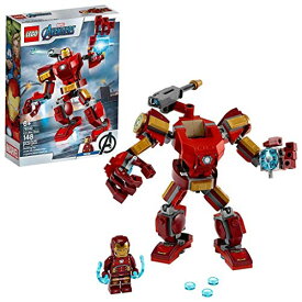 レゴ LEGO Super Heroes Avengers, Iron Man Mech, Set di Costruzioni Ricco di Dettagli per Bambini 6+ Anni, le Braccia e le Gambe Articolate Consentono una Mobilit? a 360 Gradi, 76140レゴ