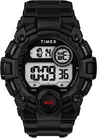 腕時計 タイメックス メンズ Timex Men's Digital Watch with a Plastic Strap UFC Rematch, Black, TW5M53100-AMZUK腕時計 タイメックス メンズ