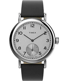 腕時計 タイメックス メンズ Timex Men's Standard Sub-Second 40mm Watch - Black Strap Silver-Tone Dial Silver-Tone Case腕時計 タイメックス メンズ