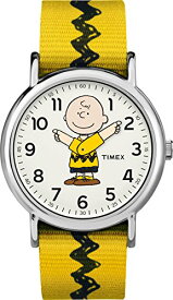 腕時計 タイメックス レディース Timex Unisex Adult Analogue Classic Quartz Watch with Nylon Strap, Charlie Brown, TW2R41100腕時計 タイメックス レディース