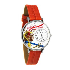 腕時計 気まぐれなかわいい プレゼント クリスマス ユニセックス WHIMS-U0410003 Whimsical Gifts Women's Knitting Watch Classic Design | Silver Finish Large | Unique Fun Novelty |腕時計 気まぐれなかわいい プレゼント クリスマス ユニセックス WHIMS-U0410003